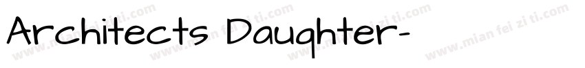 Architects Dauqhter字体转换